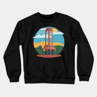 Moroccan Cities illustration, best gift for morocco lovers Crewneck Sweatshirt